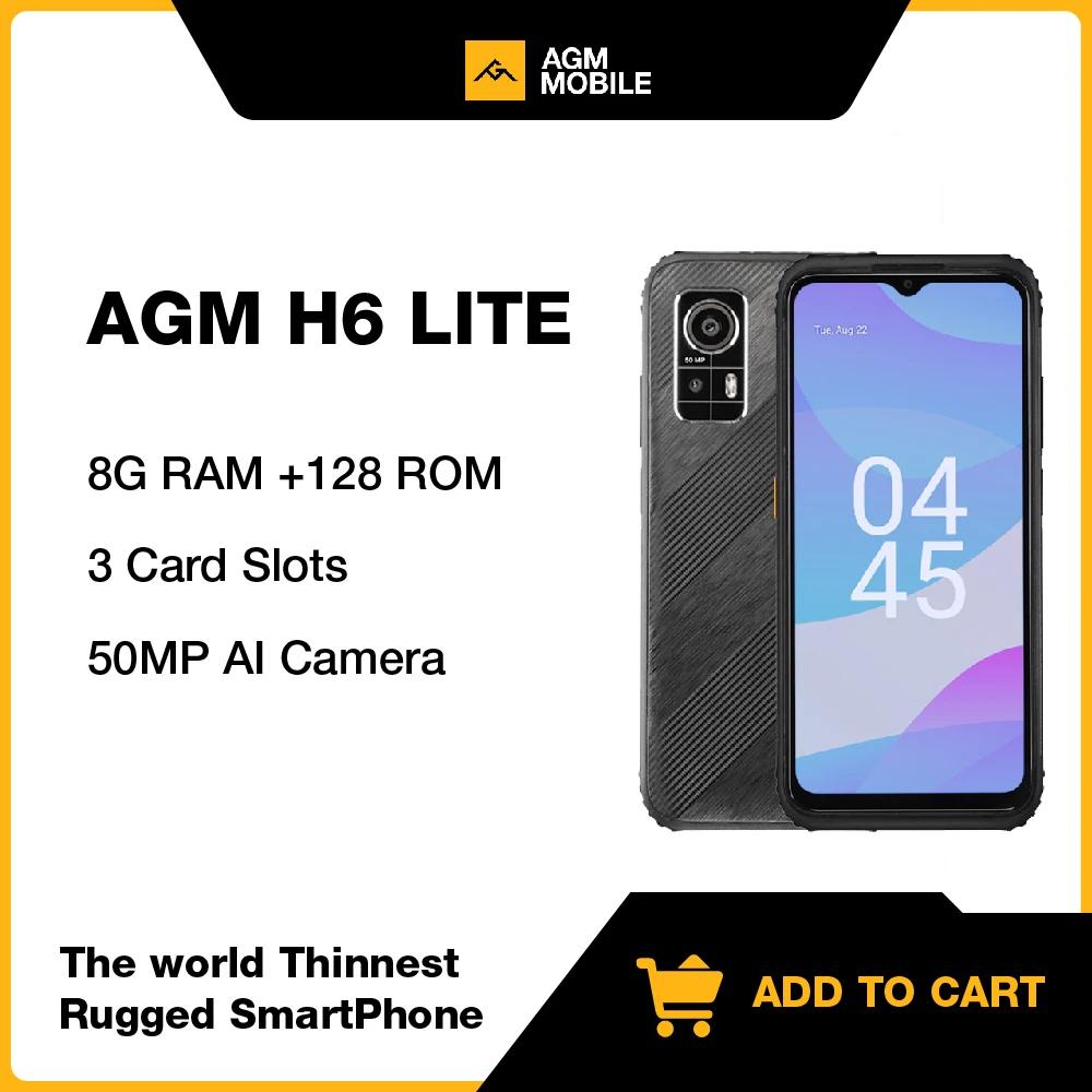 AGM H6 Ʈ ߰ Ʈ,   , 6.56 ġ HD ÷, NFC, 4G + 128G, 50MP ī޶, 4900mah